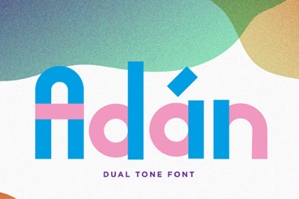 Free Adan Duo-tone Typeface