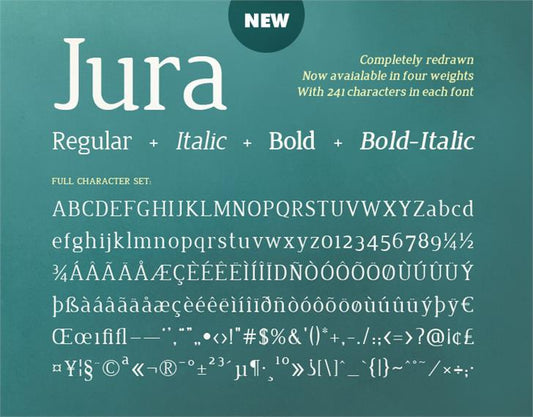 Free Jura Font