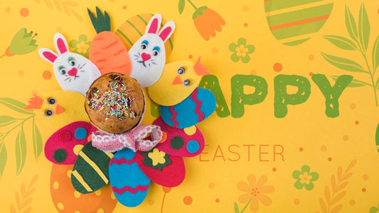 Free Easter Day Eggs Mockup Psd