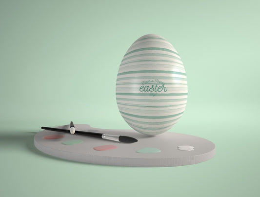 Free Easter Egg With Painting Tools Psd