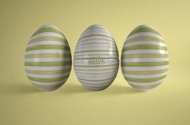 Free Easter Eggs On Table Psd