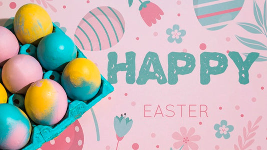 Free Easter Mockup With Copyspace For Text Or Logo Psd