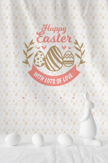 Free Easter Mockup With Copyspace Psd