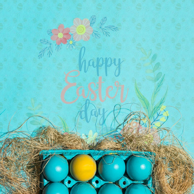 Free Easter Mockup With Copyspace Psd