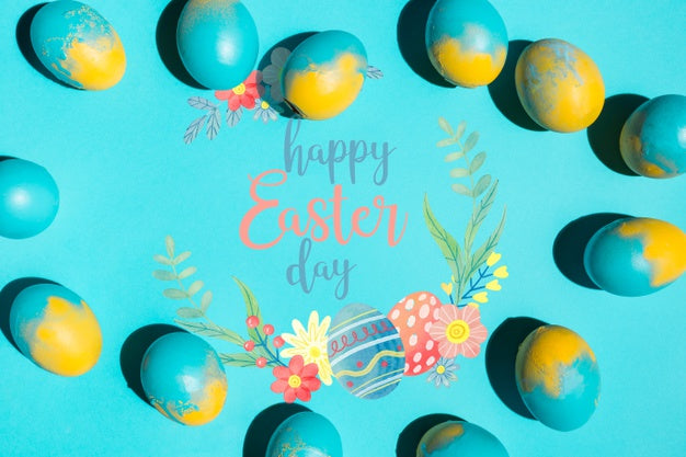 Free Easter Mockup With Copyspace Psd