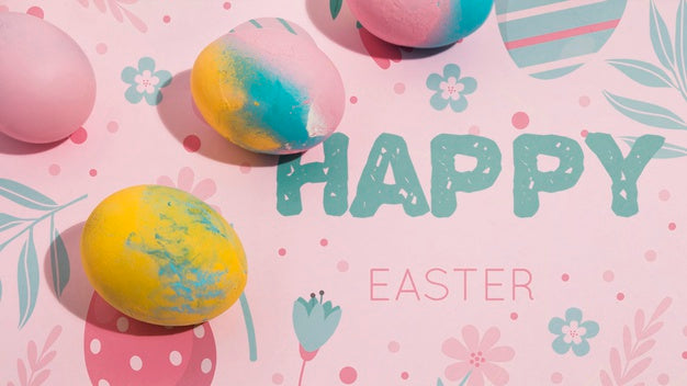 Free Easter Mockup With Copyspace Psd