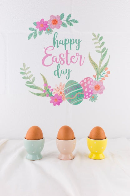 Free Easter Mockup With Copyspace Psd