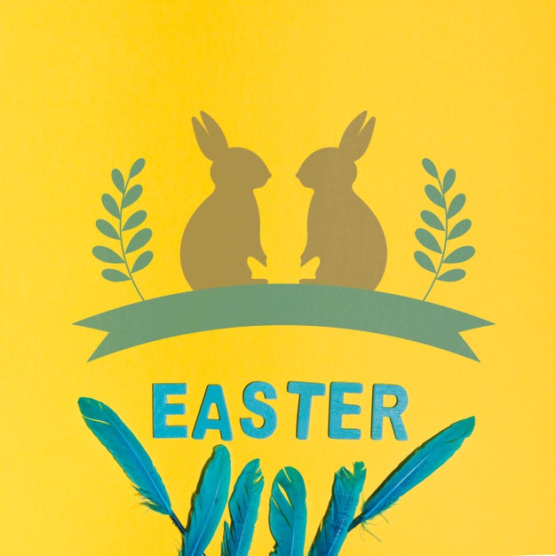 Free Easter Mockup With Copyspace Psd