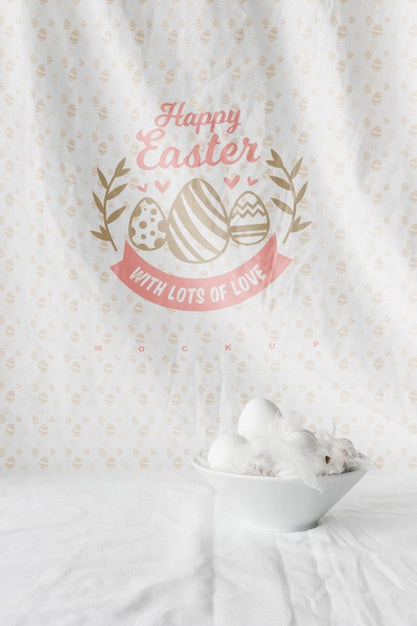 Free Easter Mockup With Copyspace Psd