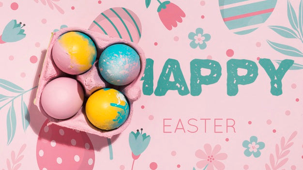 Free Easter Mockup With Copyspace Psd