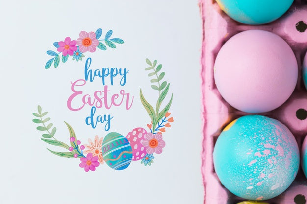 Free Easter Mockup With Copyspace Psd