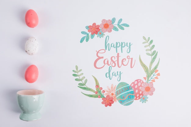 Free Easter Mockup With Copyspace Psd