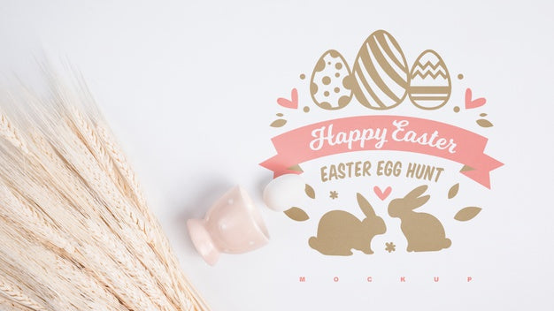 Free Easter Mockup With Copyspace Psd