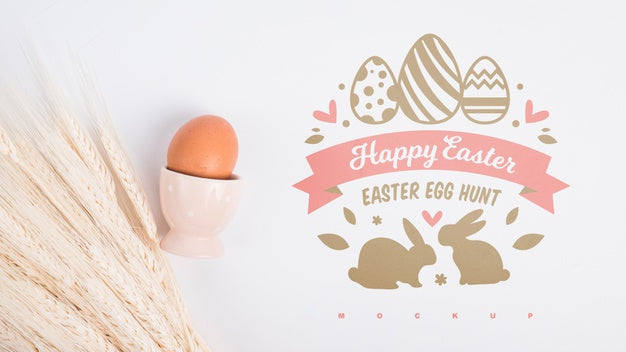 Free Easter Mockup With Copyspace Psd