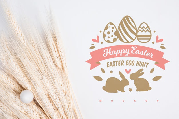 Free Easter Mockup With Copyspace Psd