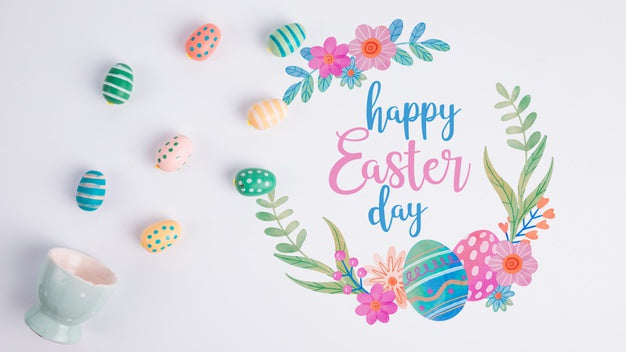 Free Easter Mockup With Copyspace Psd