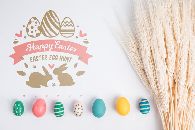 Free Easter Mockup With Copyspace Psd