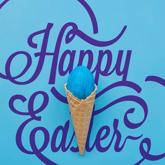 Free Easter Mockup With Ice Cream Psd