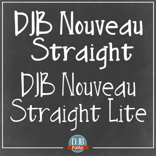 Free DJB Nouveau Straight Font