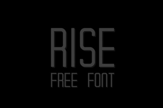 Free Rise font