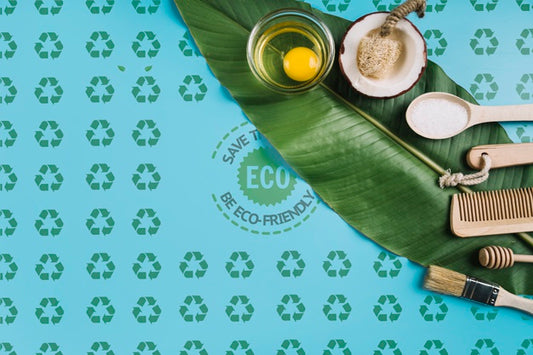 Free Eco Friendly Concept On Leaf Psd