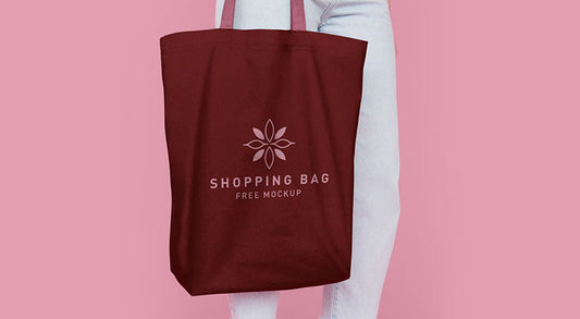 Free Eco-Friendly Cotton Shopping Bag Mockup Psd