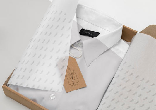 Free Eco Friendly Price Tag On Formal Shirt Mock-Up Psd