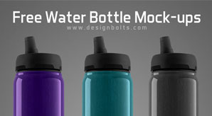Free Eco Friendly Water Bottle Mock-Up Psd File