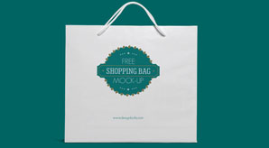 Free Eco Friendly White Shopping Bag Mock-Up Psd