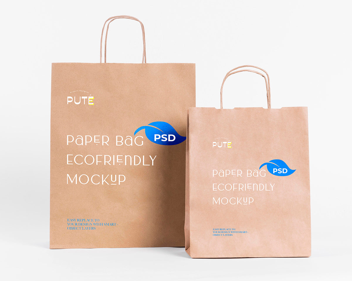 Free Eco Paperbag Mockup