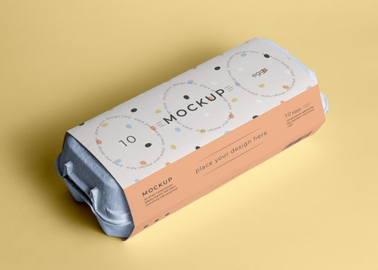 Free Ecologic Eggs Packaging Design Mockup Psd