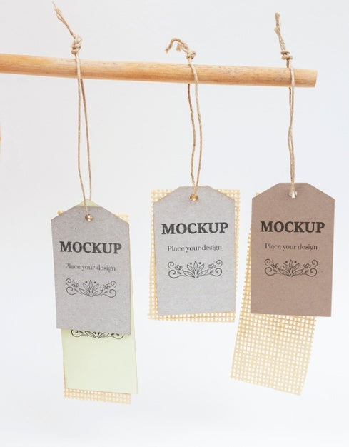 Free Ecological Tags Hanging Psd