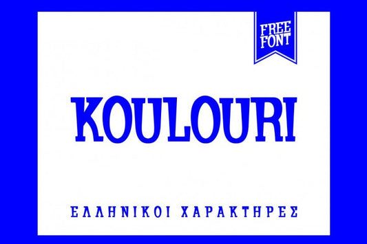 Free Font Koulouri Typeface