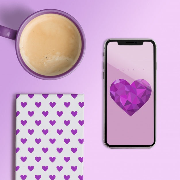 Free Editable Scene Creator Mockup With Valentines Day Concept Psd