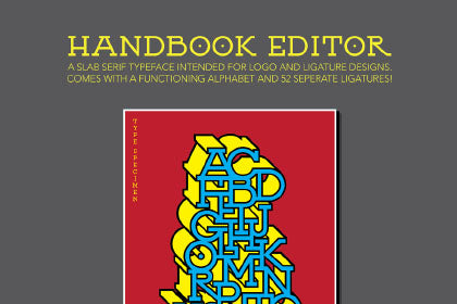 Free Handbook Editor Typeface