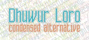Free Dhuwur Loro Font