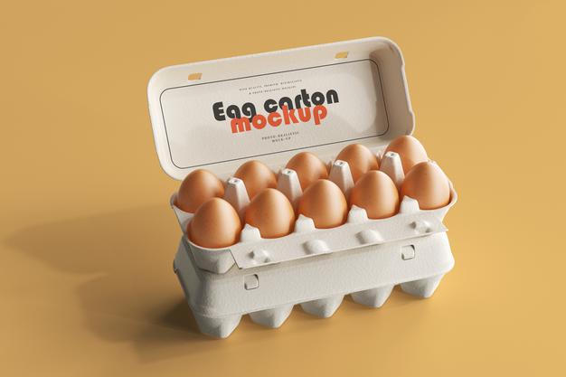 Free Egg Carton Mockup Psd