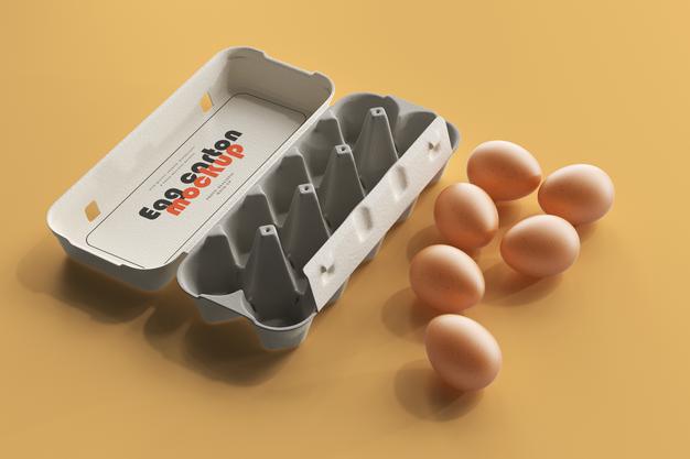 Free Egg Carton Mockup Psd