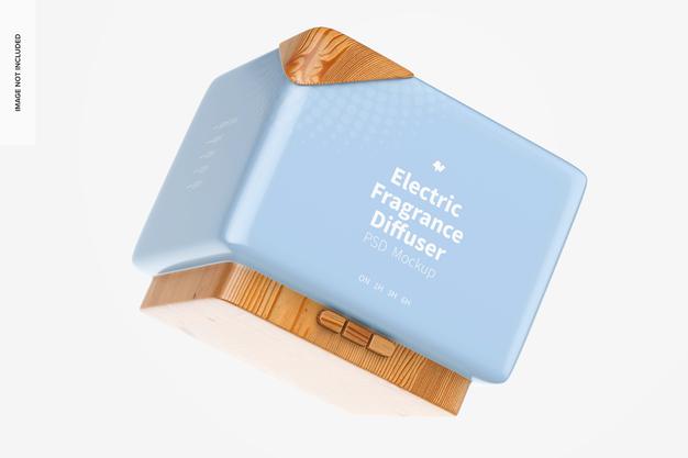Free Electric Fragrance Diffuser Mockup, Floating Psd