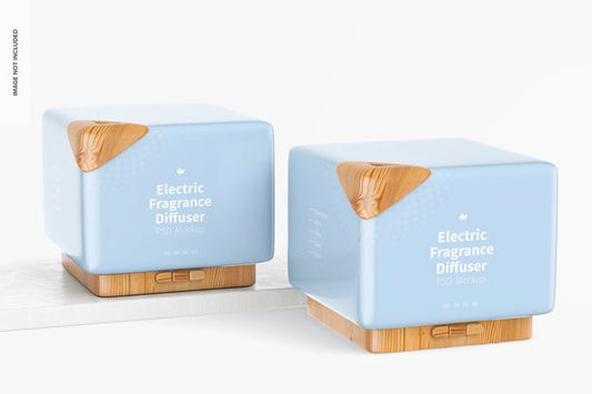 Free Electric Fragrance Diffuser Mockup, Perspective Psd