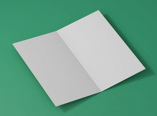 Free Elegant Folded Card Studio Mockup Psd
