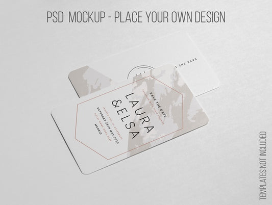 Free Elegant Minimalistic Layout Of Business Card Mockup Psd