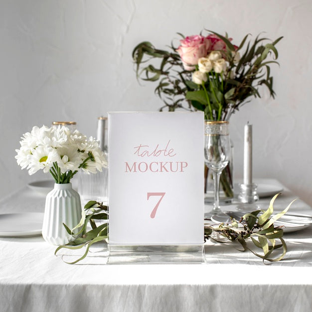 Free Elegant Table Display Mock-Up Psd