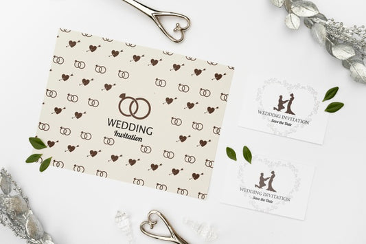Free Elegant Wedding Invitation Cards Psd