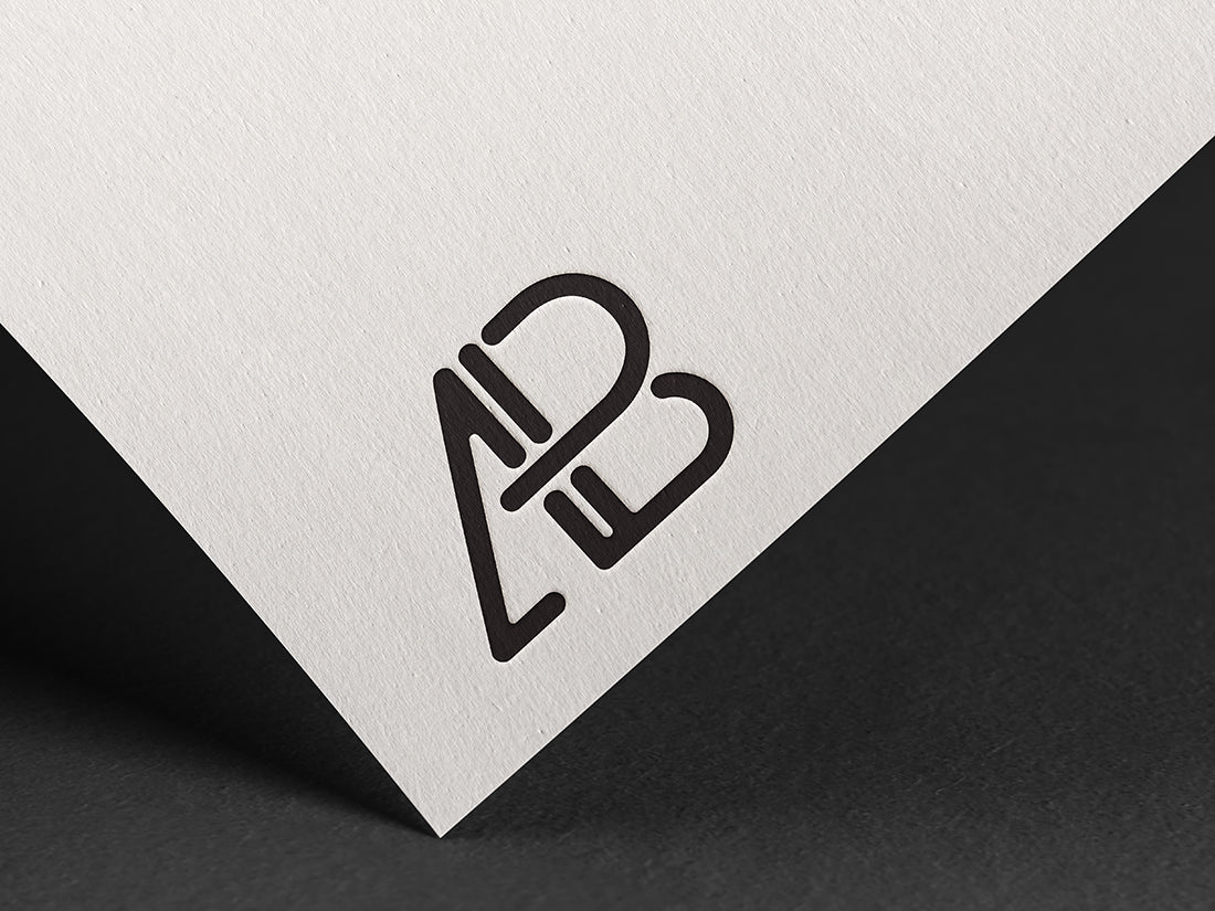 Free Embossed Logo Mockup