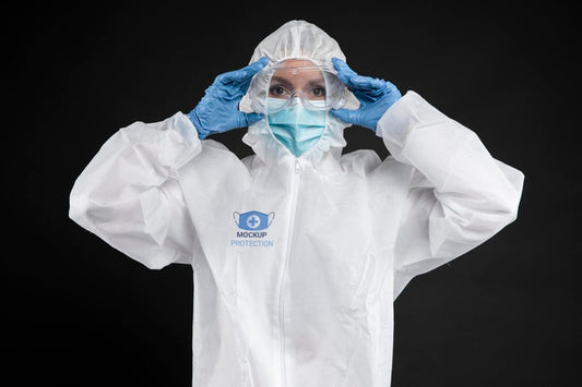 Free Employee Wearing Protection Equipment Psd