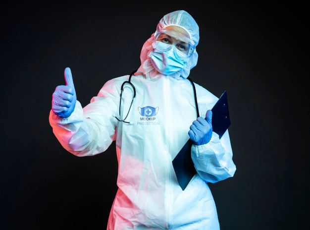 Free Employee Wearing Protection Equipment Psd