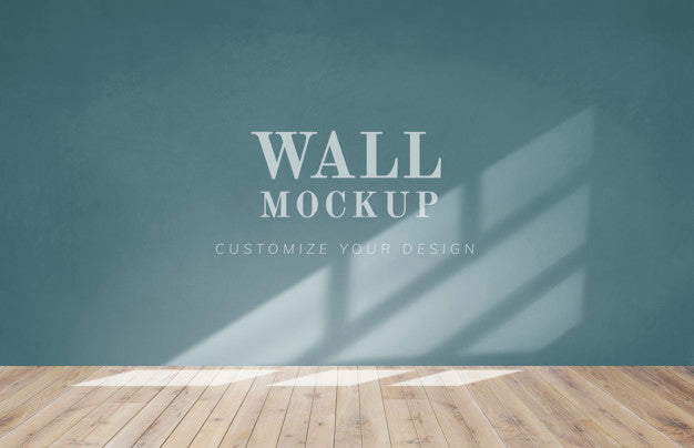 Free Empty Room With A Green Wall Mockup Psd