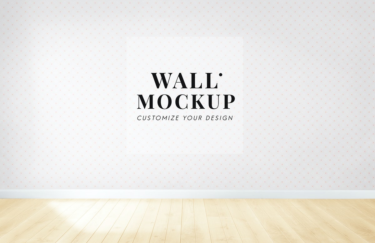 Free Empty Room With A Pink Wall Mockup