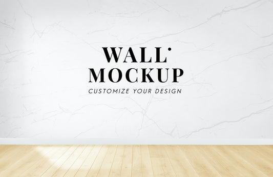 Free Empty Room With A White Wall Mockup